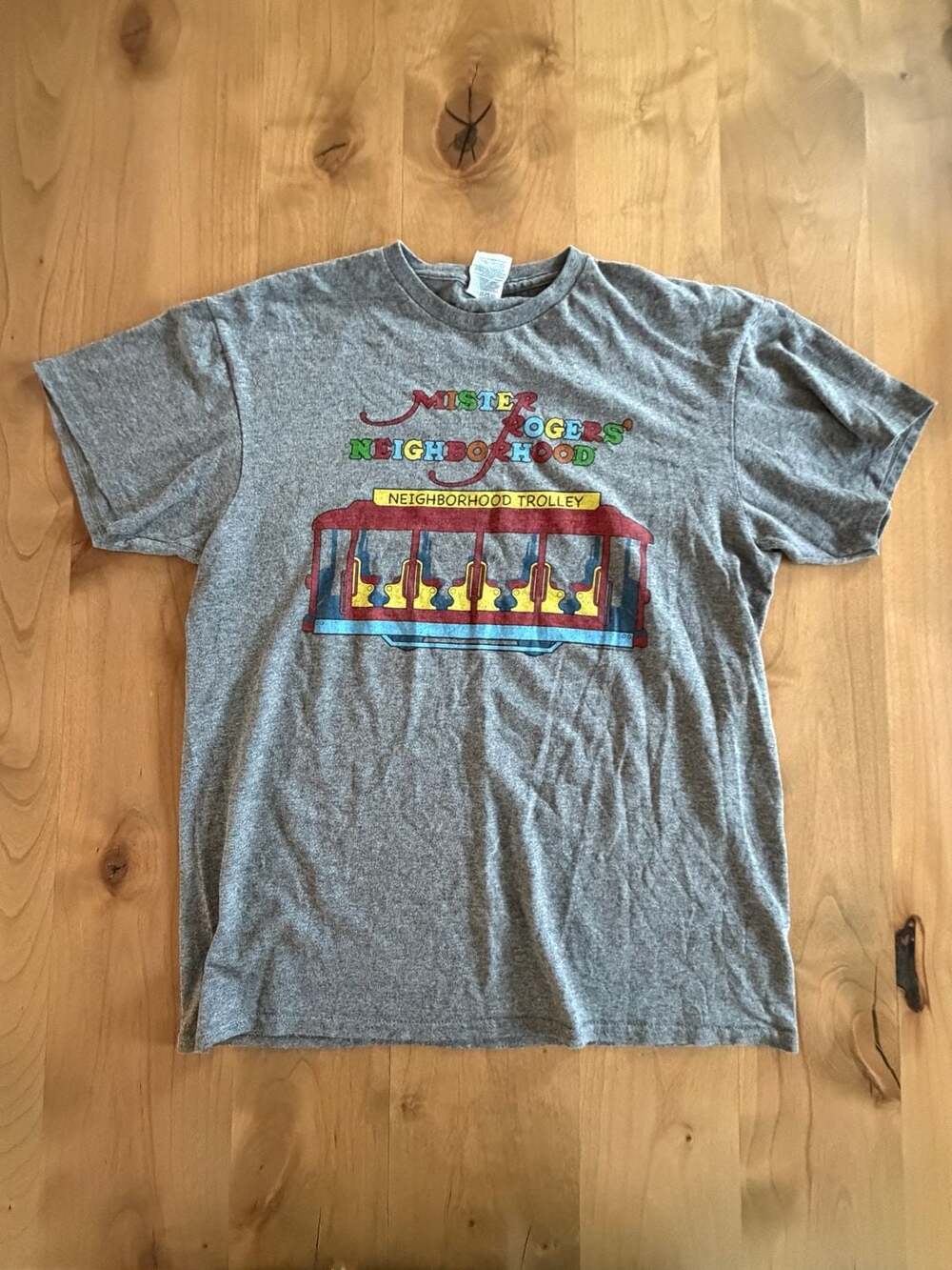 Mister Rogers' Neighborhood Trolley Graphic T-Shirt Medium